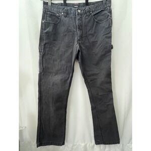 Diehard Men's Black Denim Carpenter Pants Size 36x34‎ Workwear Utility Gorpcore
